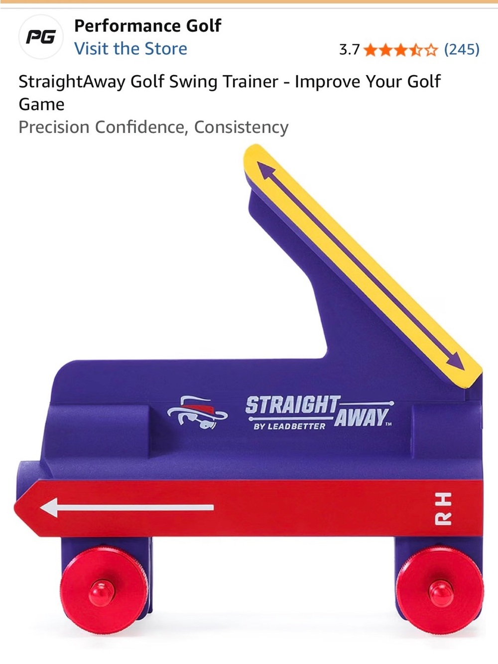 Performance Golf StraightAway Golf Swing Trainer
